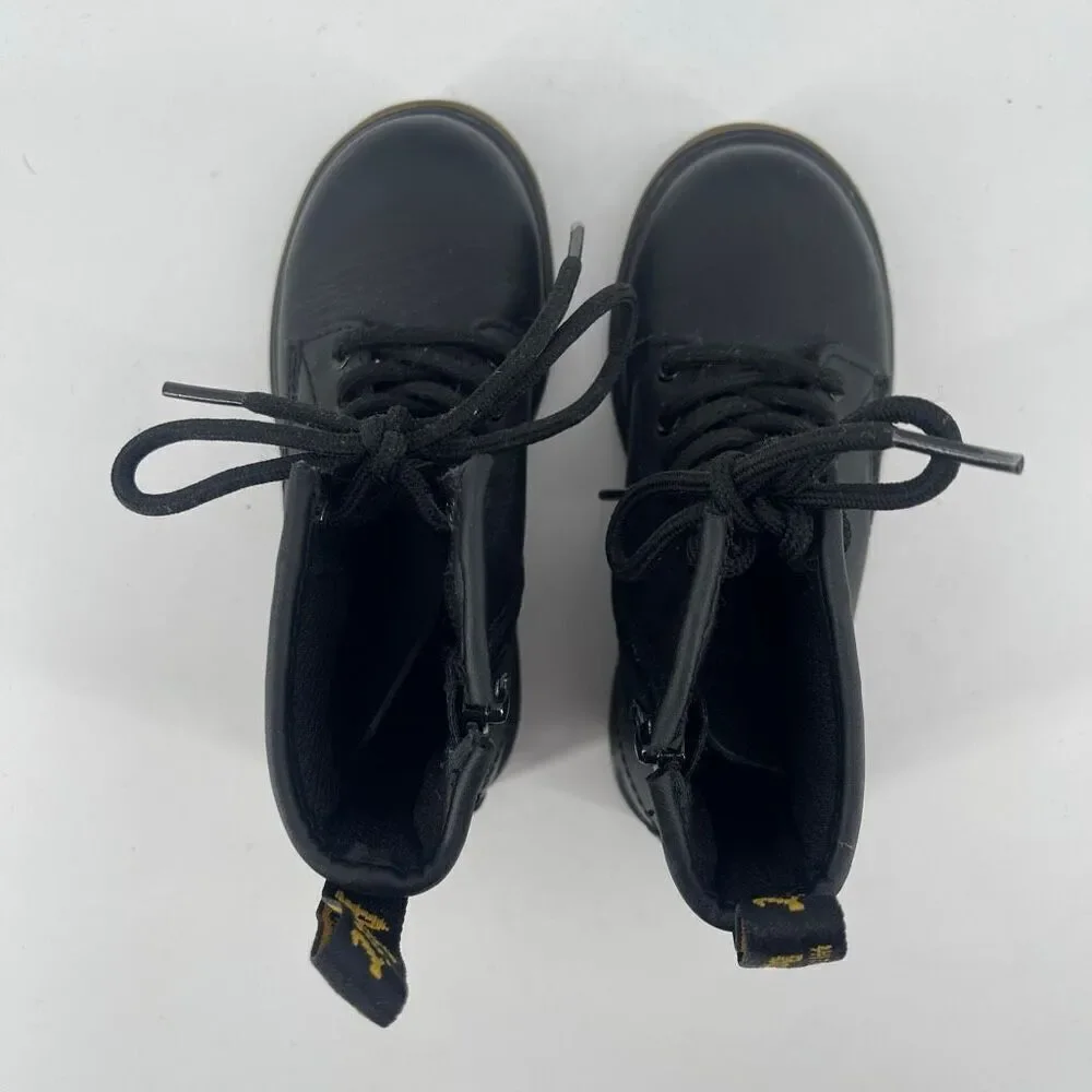 Dr. Martens Kids 1460 J Softy T Black Leather Combat Boots Size 11 AirWair